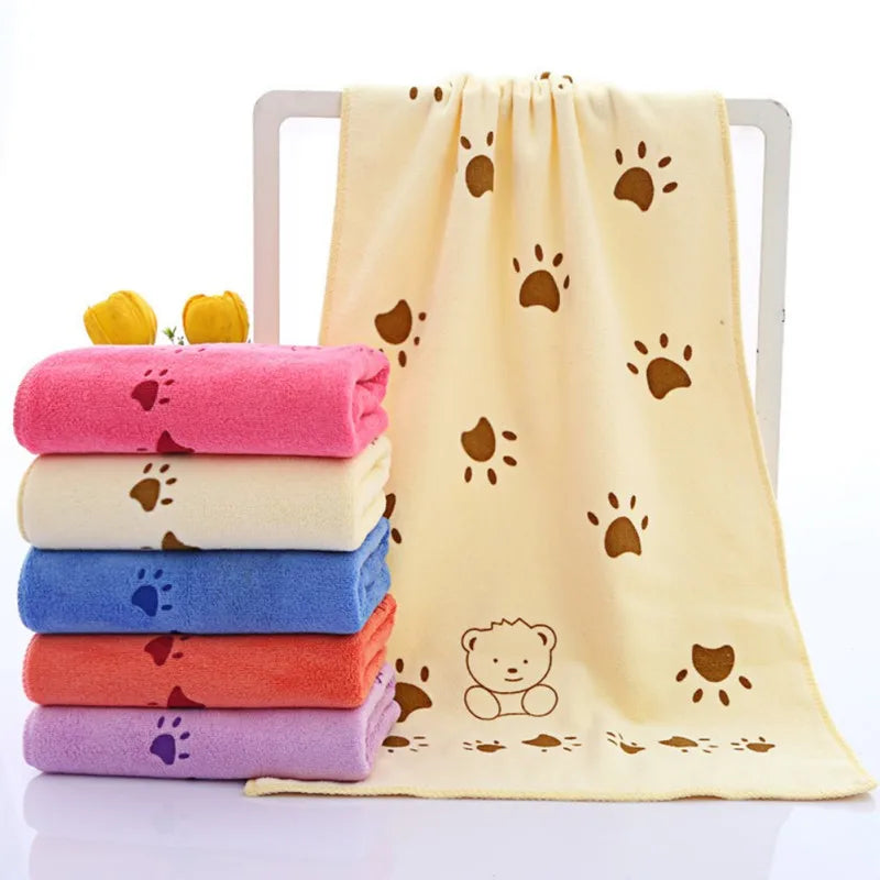 Muslin 100% Cotton Cat Paw Print Baby Swaddles Soft Newborn Blankets Bath Gauze Infant Wrap Sleepsack Stroller Cover Play Mat