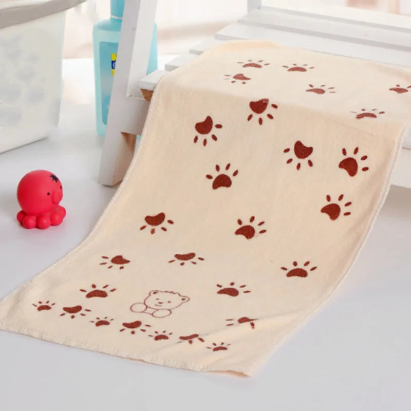 Muslin 100% Cotton Cat Paw Print Baby Swaddles Soft Newborn Blankets Bath Gauze Infant Wrap Sleepsack Stroller Cover Play Mat