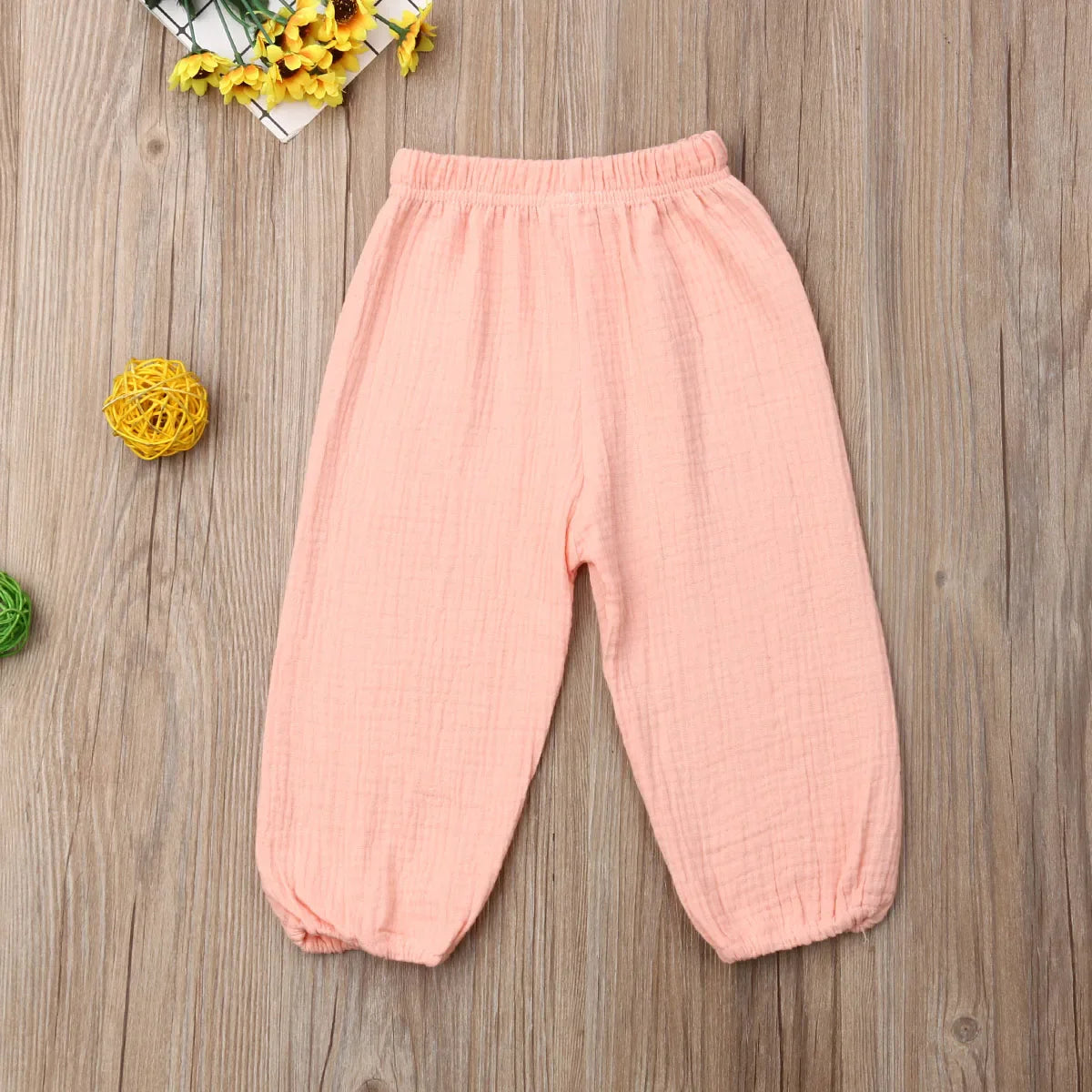 Baby Pants Toddler Girls Boys Cotton Line Loose Bloomers  Drawstring Trousers Fall Spring Summer Casual Children's Clothes