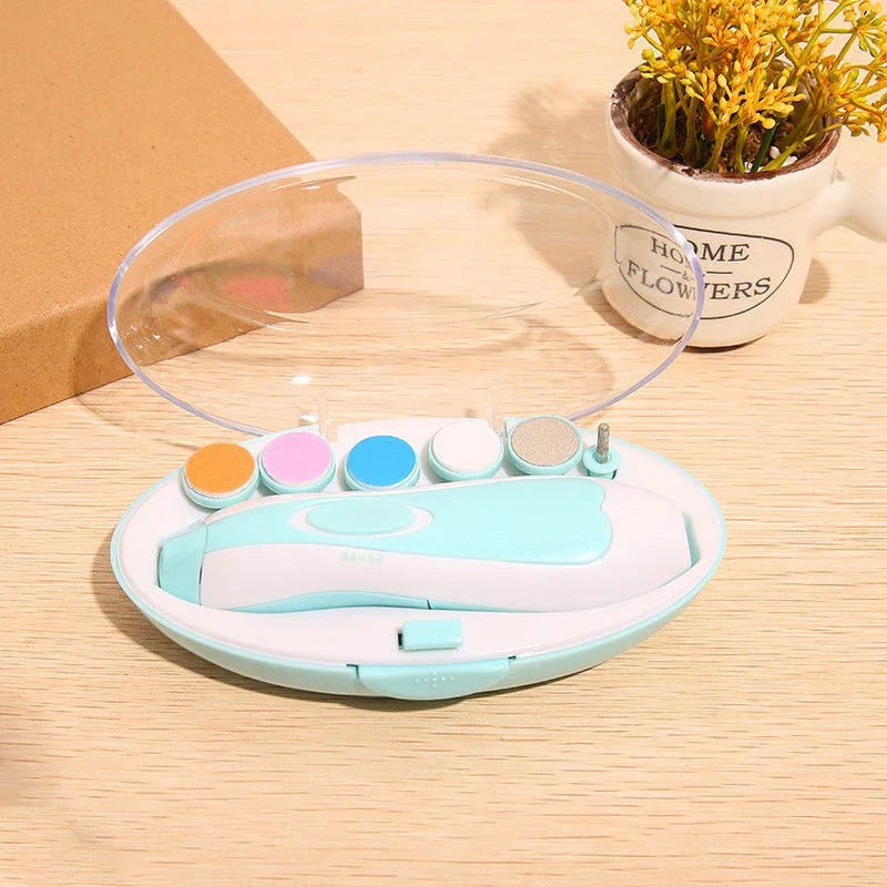 Baby Electric Nail Trimmer Kid Nail Polisher Tool Baby Care Newborn Clippers Toes Fingernail Cutter Trimmer Infant Manicure Set