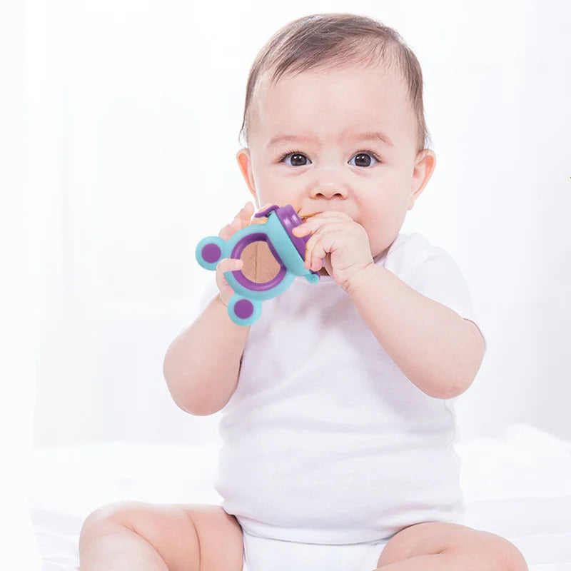 Baby Teether Nipple Fruit Food Feeder For New BornSilicona Teethers Fresh Food Nibbler Pacifier Clip Baby Accessories BPA Free