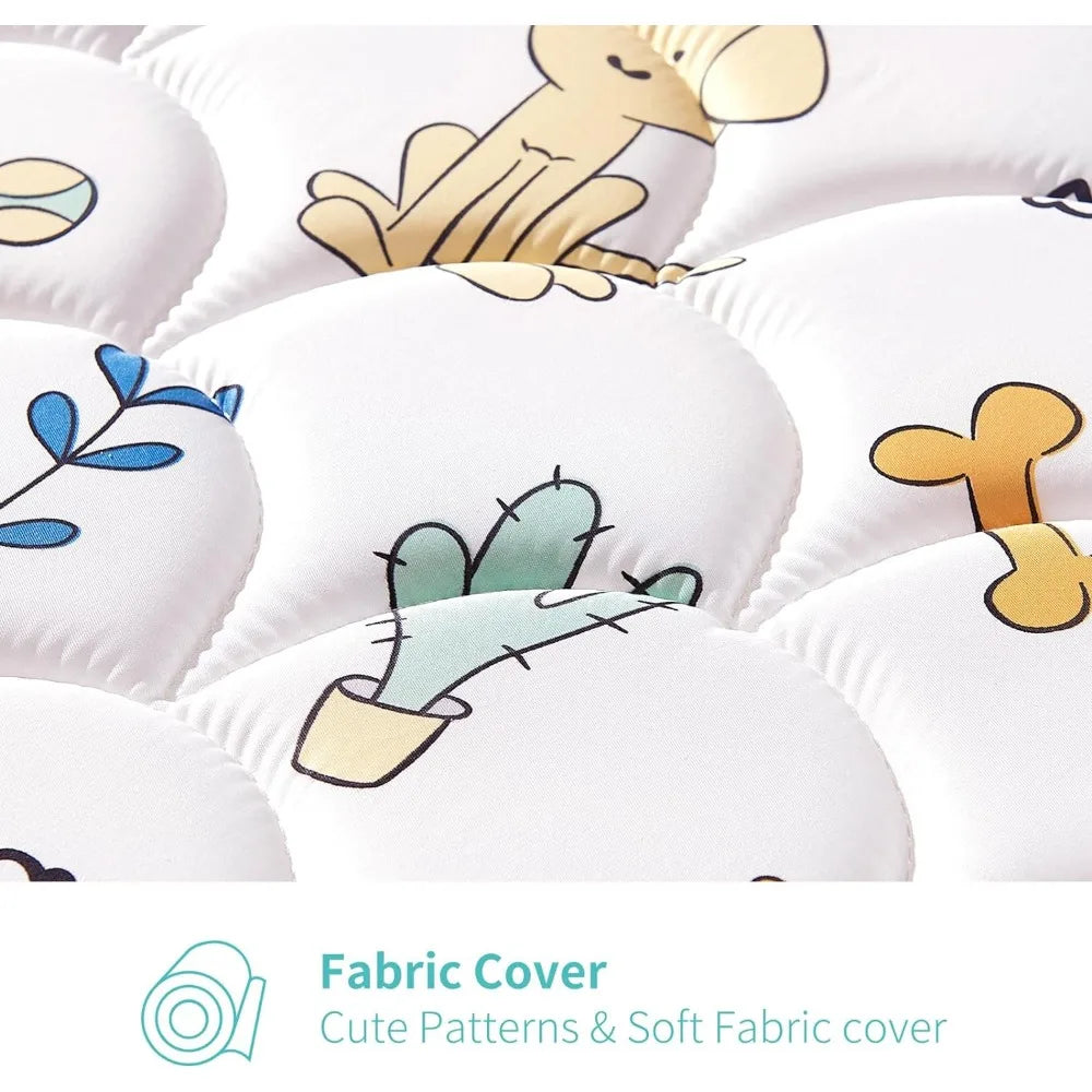 Baby mattress, high-quality foam 5 "baby mattress, double-sided solid breathable hypoallergenic baby mattress